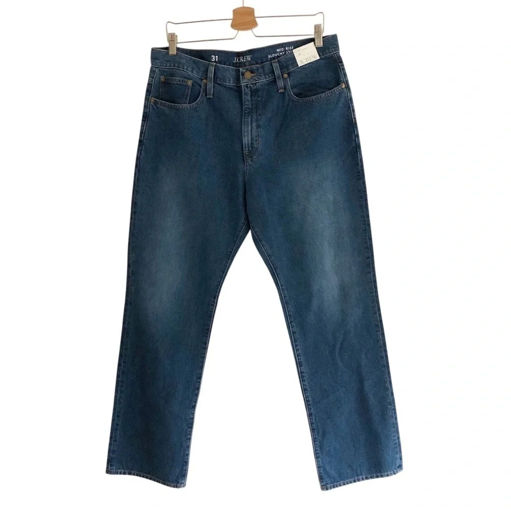 J. Crew NWT Mid Rise Slouchy Straight Size 31
